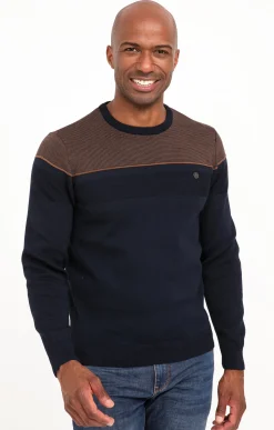 Pull col rond fantaisie -