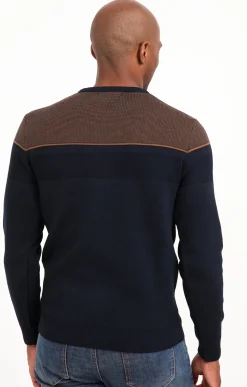 Pull col rond fantaisie -