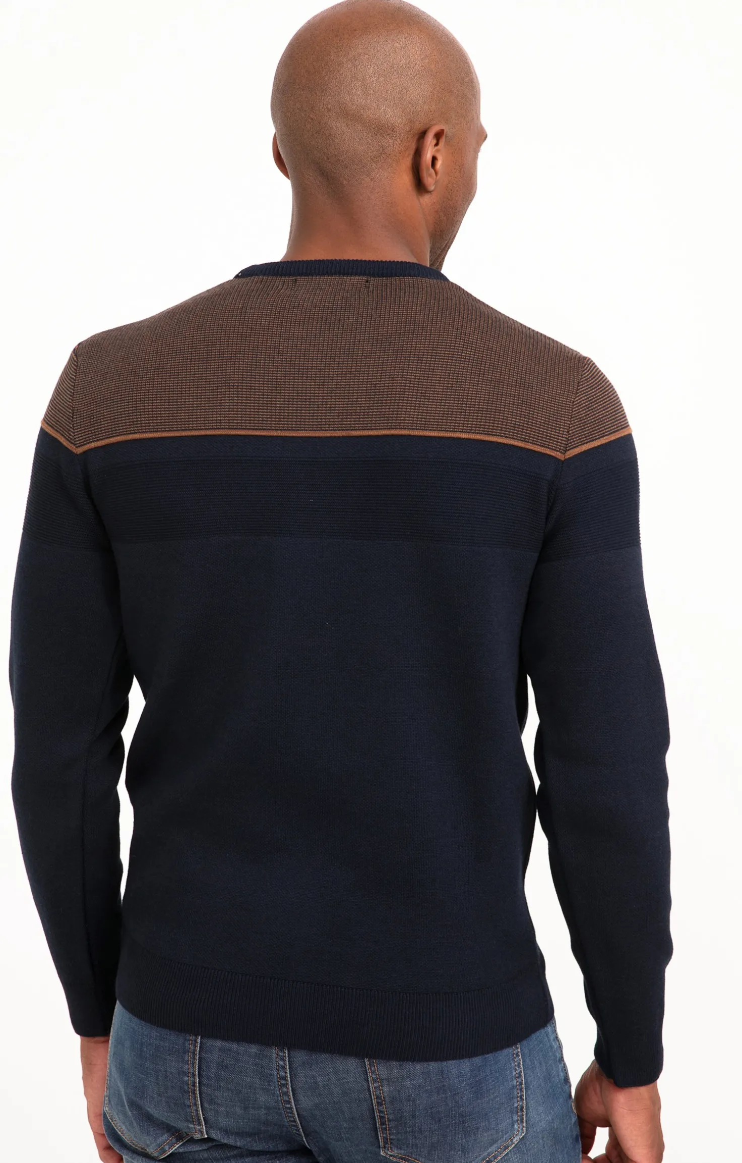 Pull col rond fantaisie -