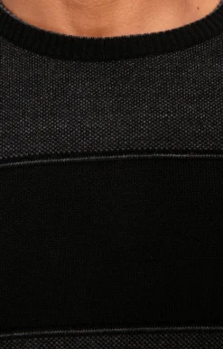Pull col rond noir -