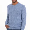 Pull col rond torsadé -