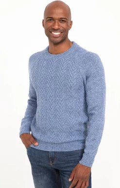 Pull col rond torsadé -