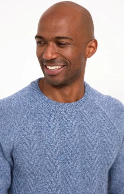 Pull col rond torsadé -