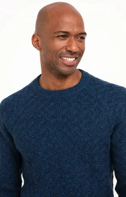 Pull col rond torsadé -