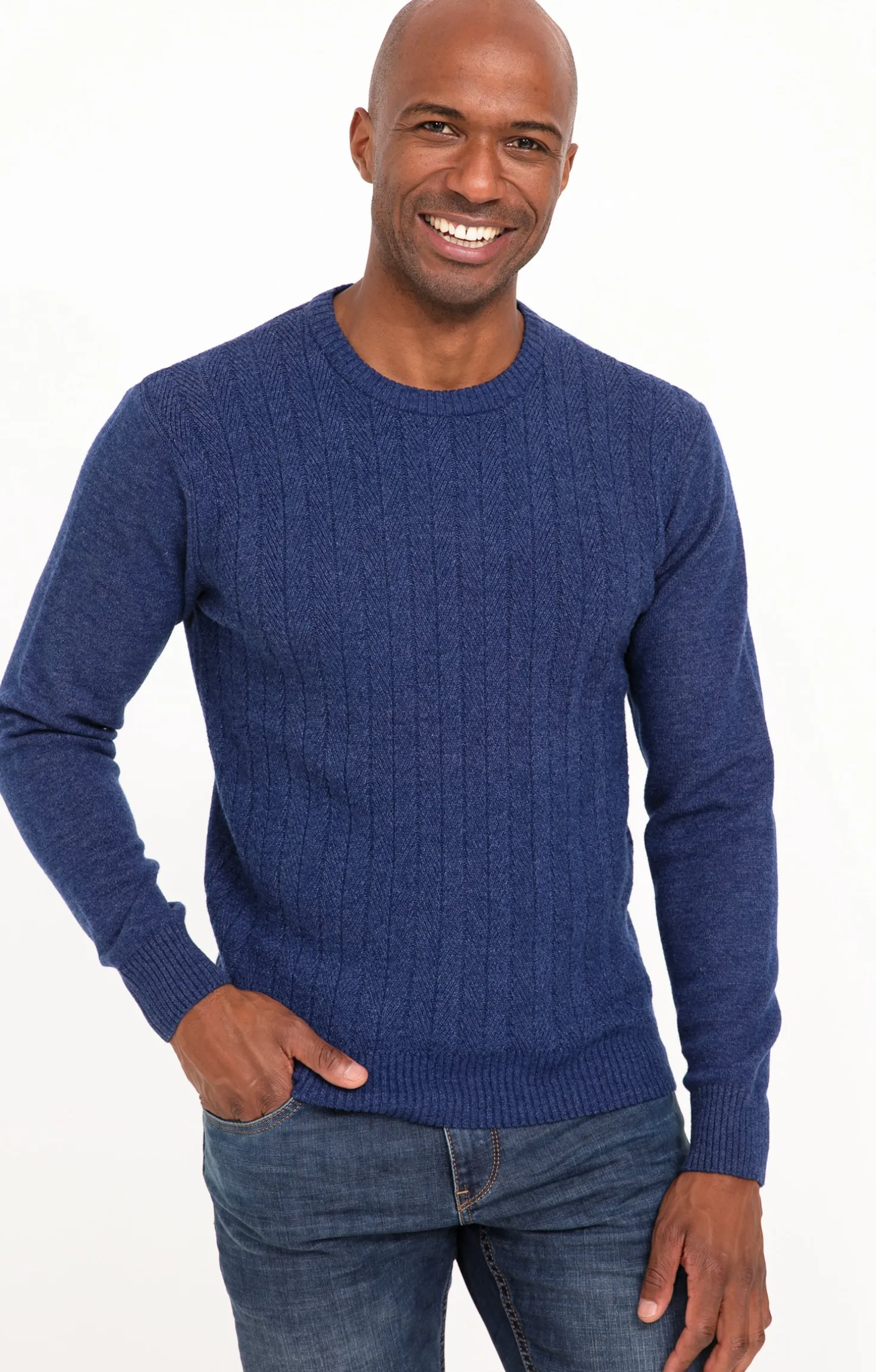 Pull col rond uni -