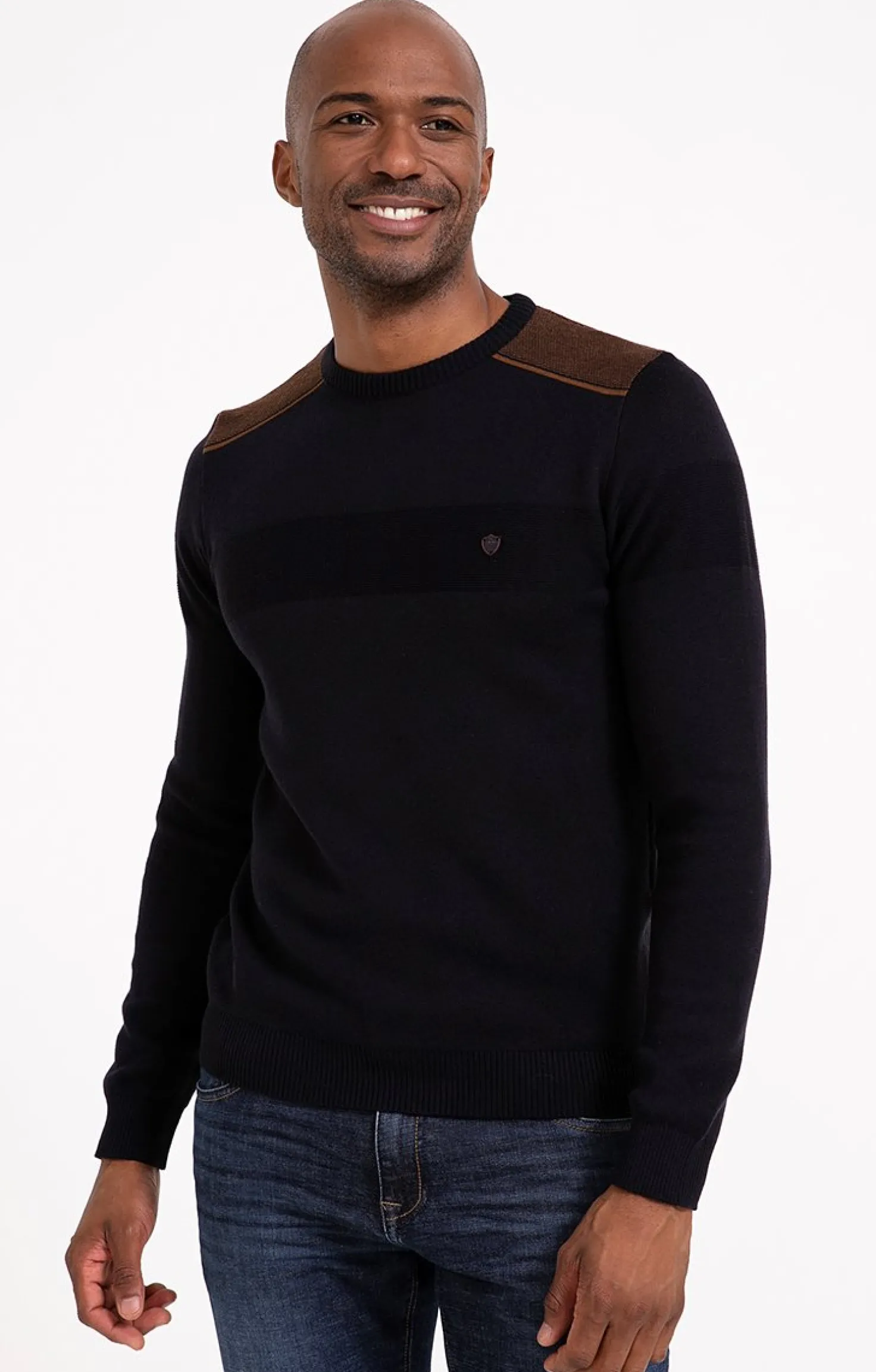 Pull col rond uni -