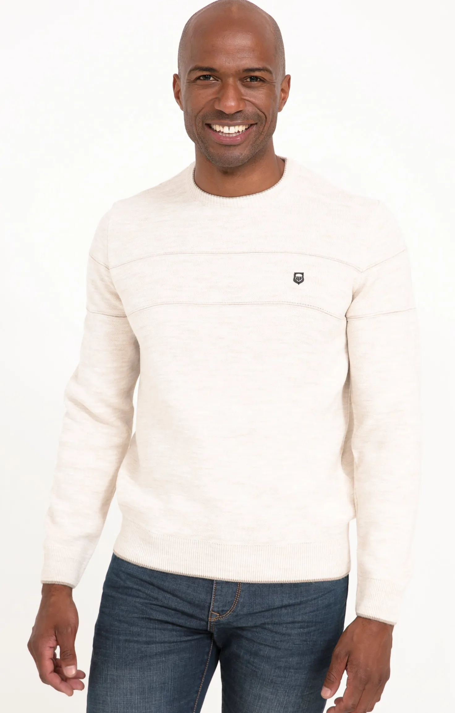 Pull col rond uni -