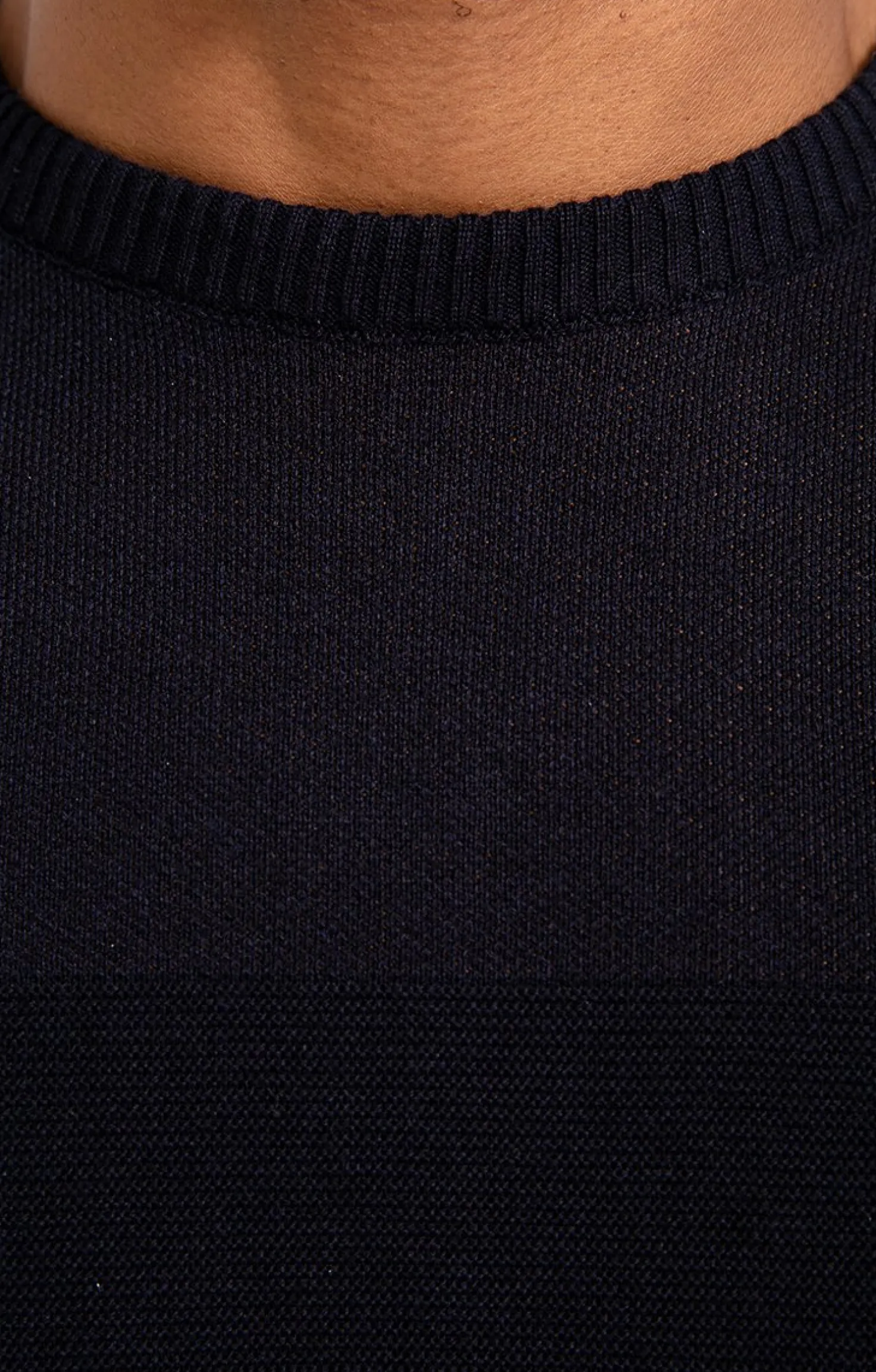 Pull col rond uni -
