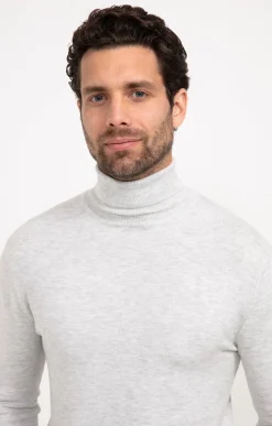 Pull col roulé uni -
