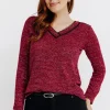 Pull détails dentelle -