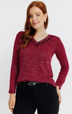Pull détails dentelle -