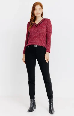 Pull détails dentelle -