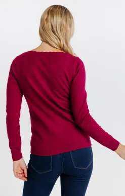 Pull détails festons -