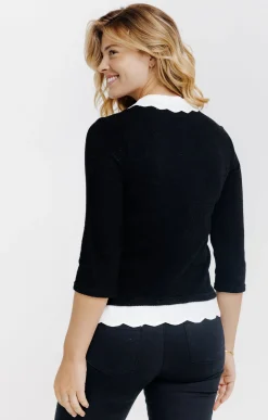 Pull détails festons -