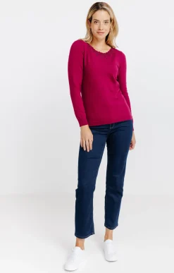 Pull détails festons -