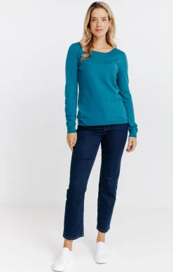 Pull détails festons -