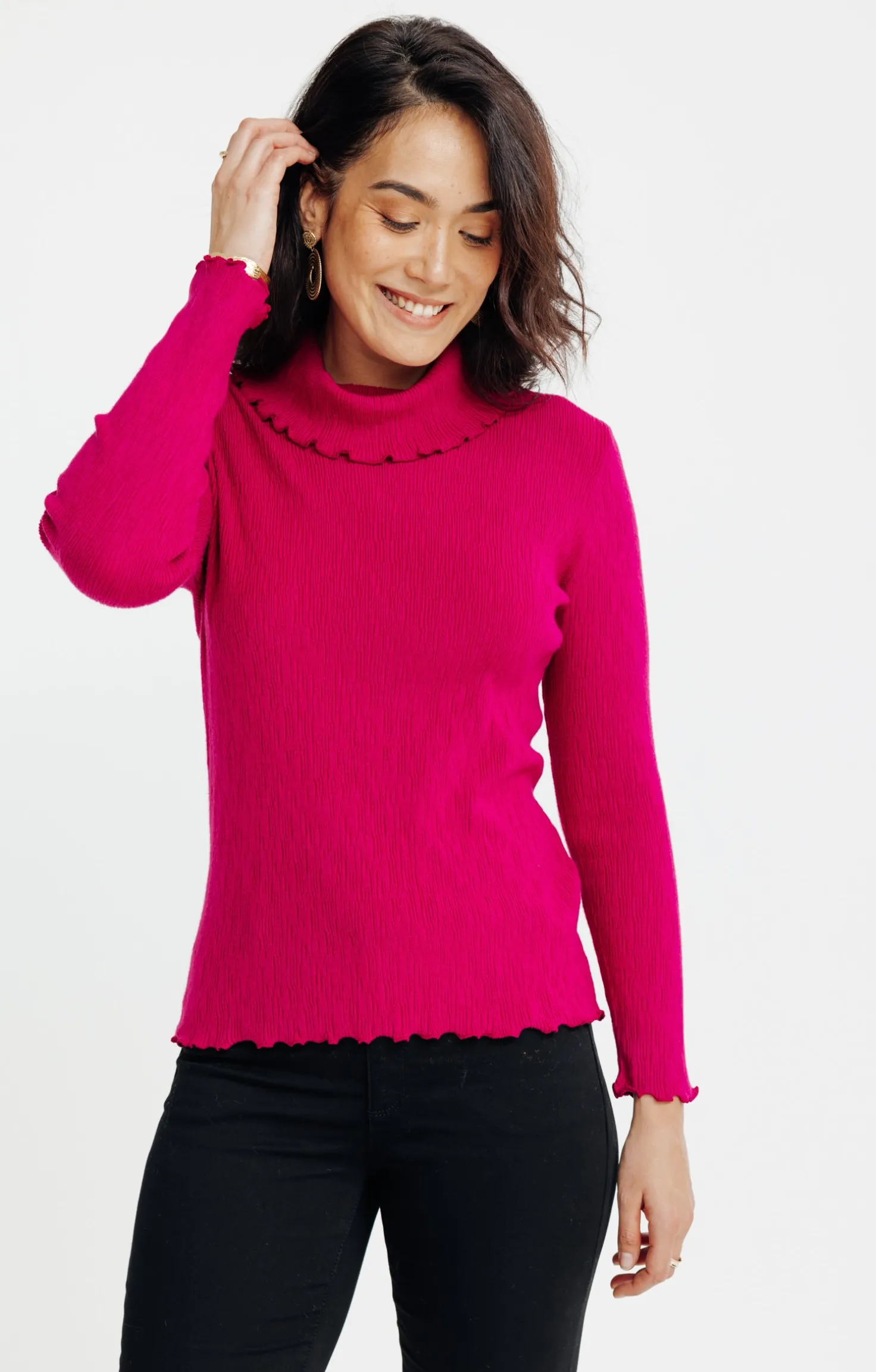 Pull détails froufrou -