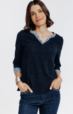 Pull 2-en-1 avec boutons -