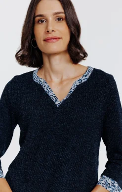 Pull 2-en-1 avec boutons -