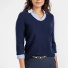 Pull 2-en-1 bicolore avec strass -