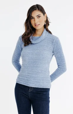 PULL EN CHENILLE TRICOTAGE FANTAISIE -