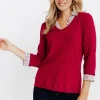 Pull 2-en-1 col chemise -