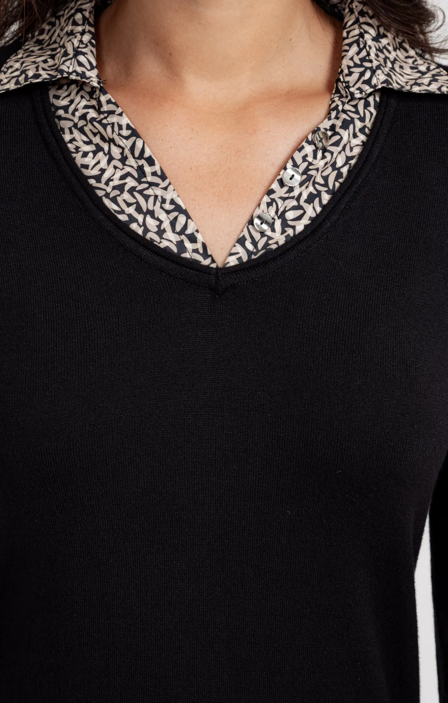 Pull 2-en-1 imprimé -