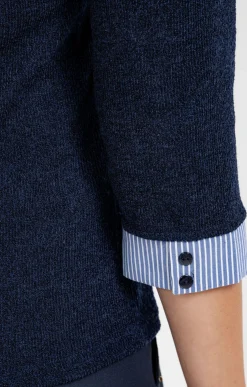Pull 2-en-1 rayé -