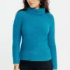 Pull fantaisie col boule -