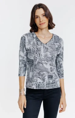 Pull imprimé all over -