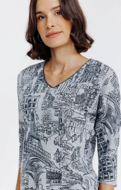 Pull imprimé all over -