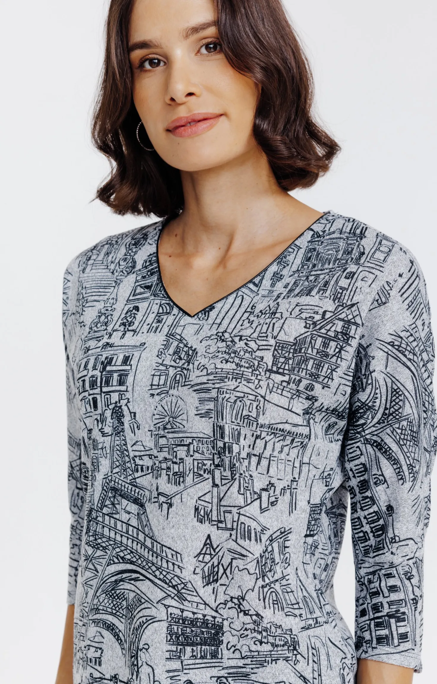 Pull imprimé all over -