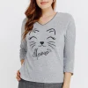 Pull imprimé chat -