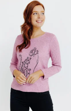 Pull imprimé placé -