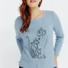 Pull imprimé placé -