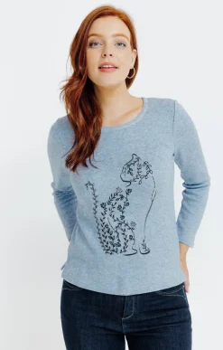Pull imprimé placé -