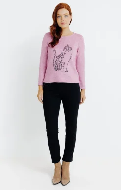 Pull imprimé placé -