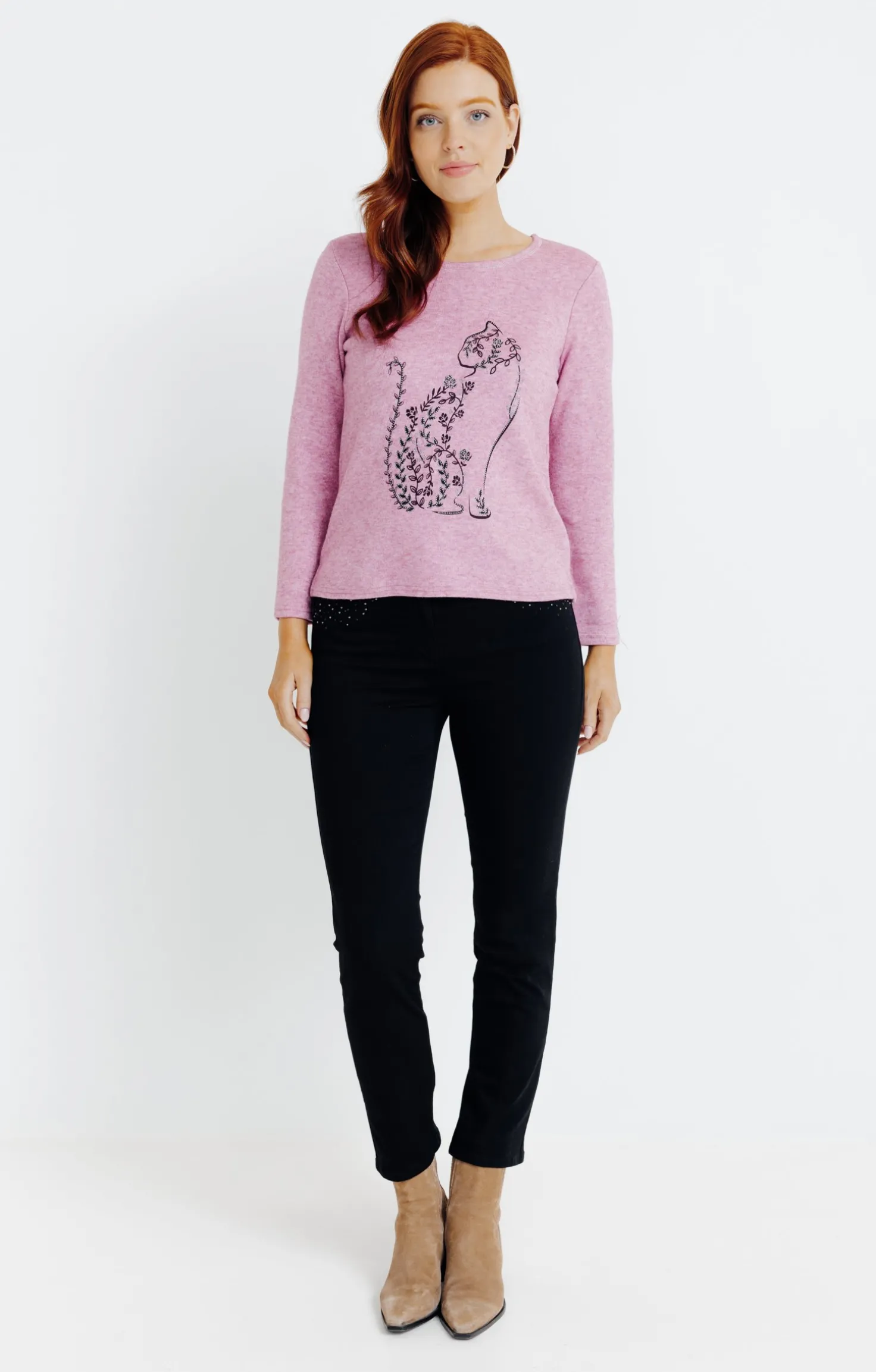 Pull imprimé placé -