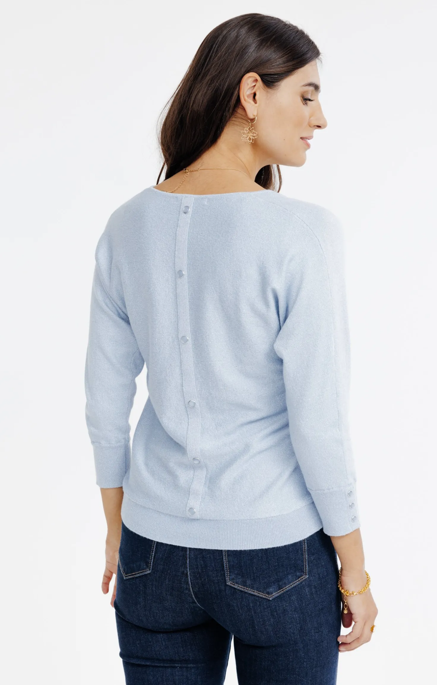 PULL LUREX AVEC BOUTONS -