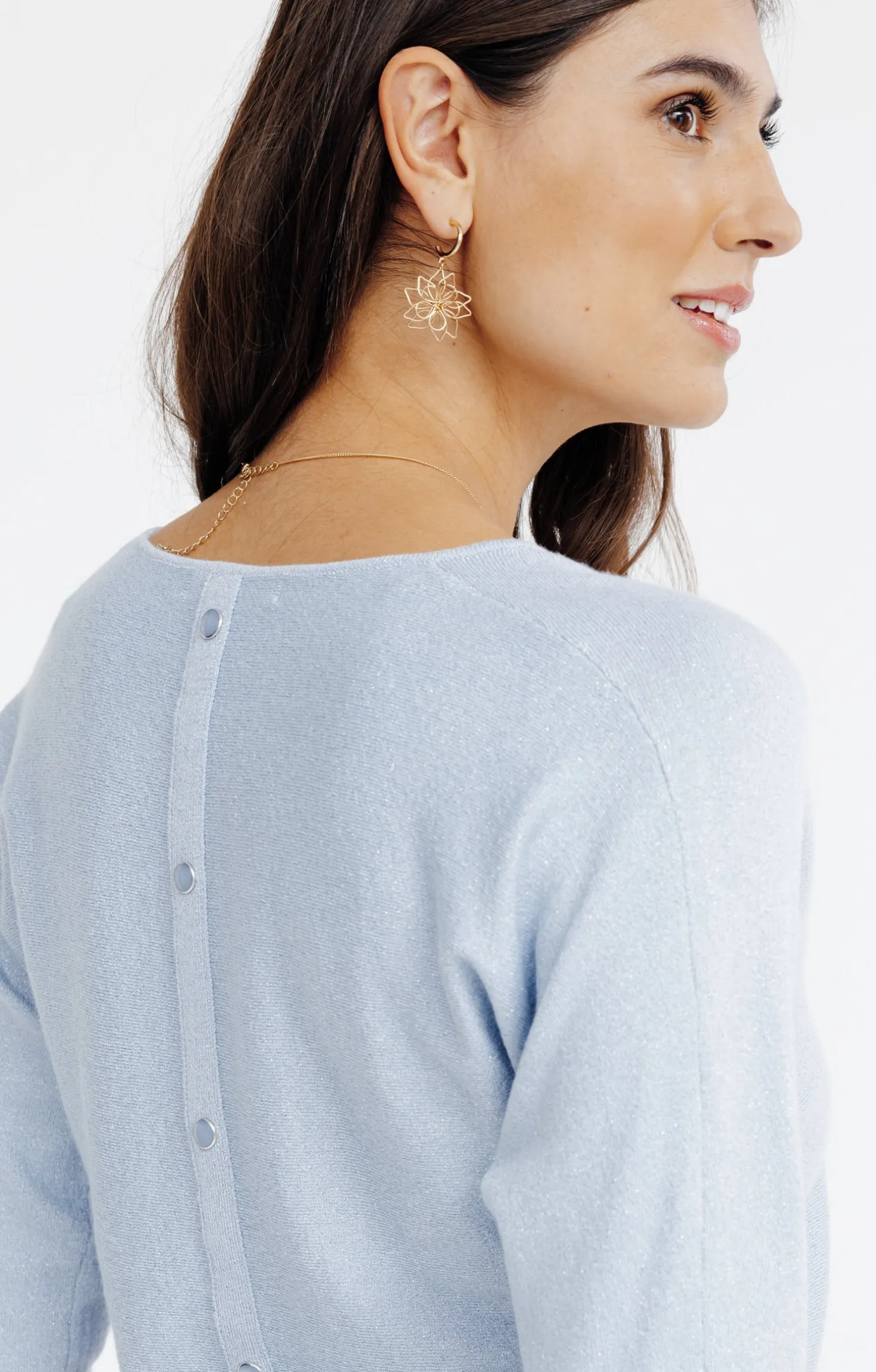 PULL LUREX AVEC BOUTONS -