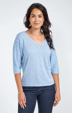 Pull maille brillante -