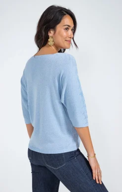 Pull maille brillante -