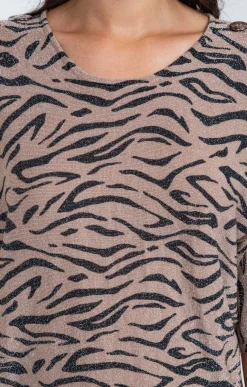 Pull maille brillante -