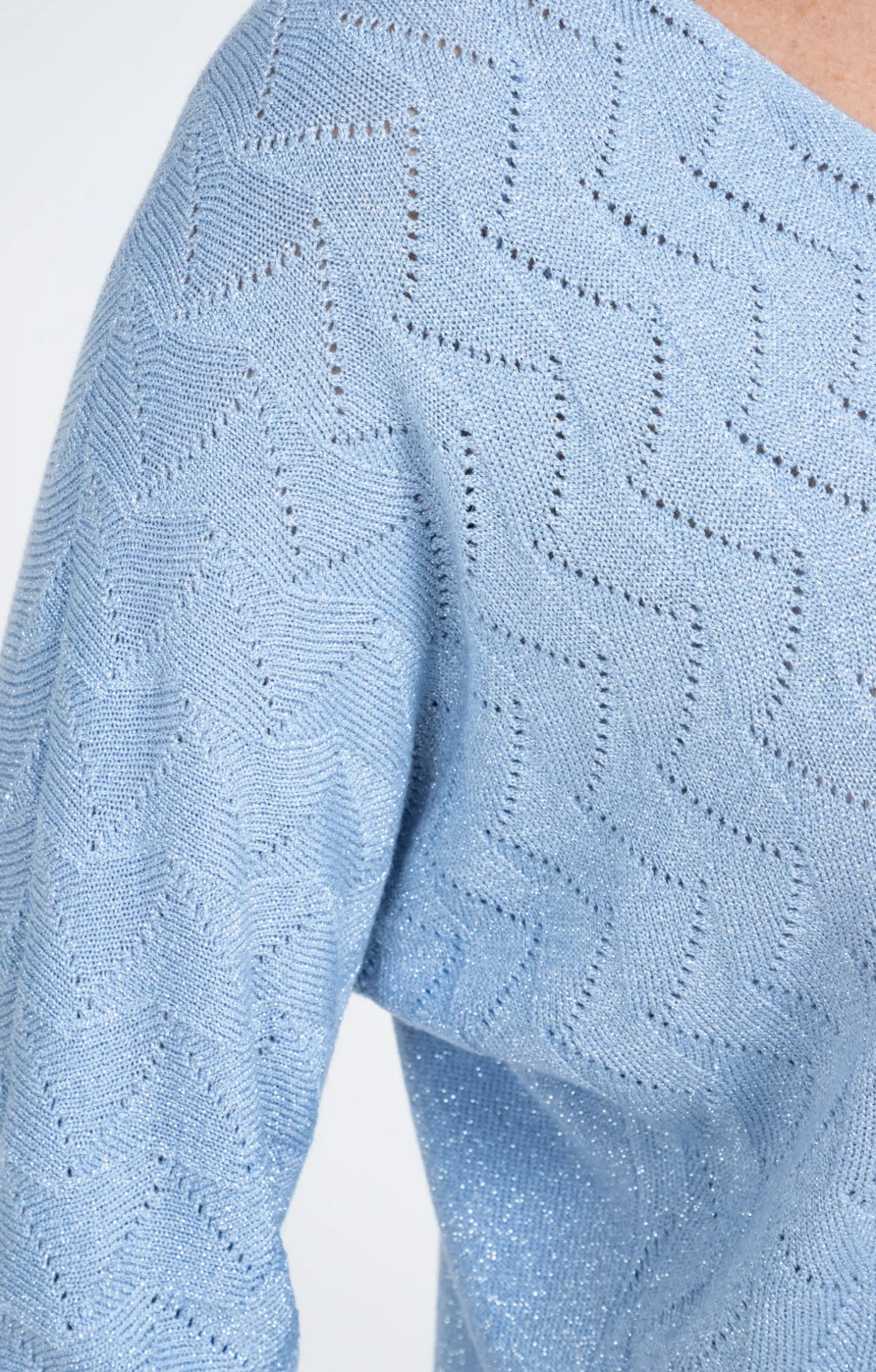 Pull maille brillante -