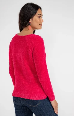 Pull maille chenille -