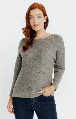 Pull manches longues chauve-souris -