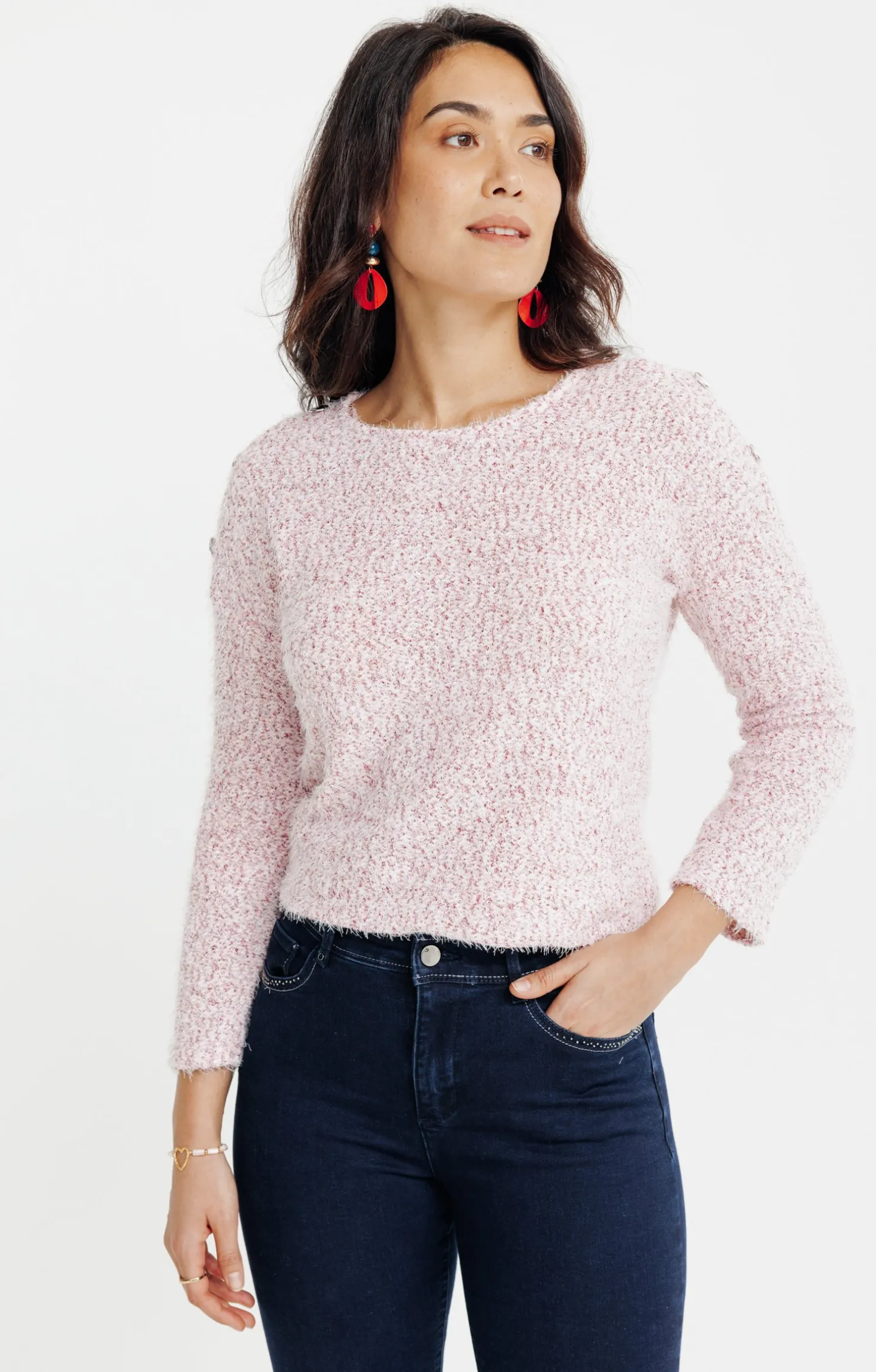 PULL MATIERE FANTAISIE -
