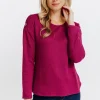 Pull matière brillante -