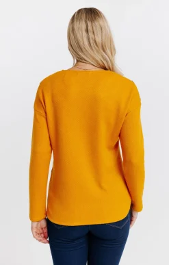 Pull matière brillante -