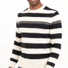 Pull rayé all over -